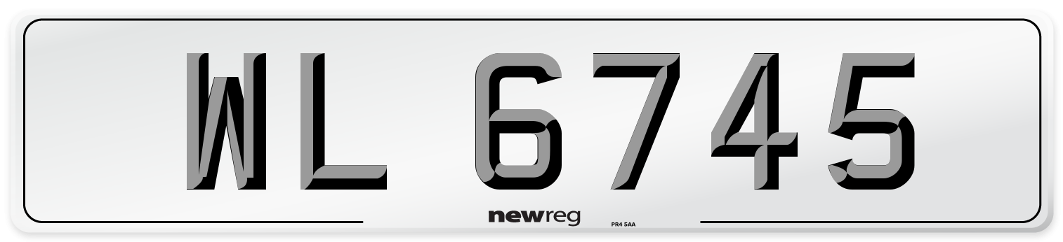 WL 6745 Number Plate from New Reg